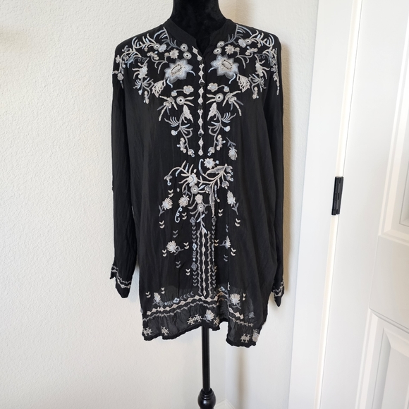 Johnny Was Oversized Tunic Blouse - Picture 2 of 15